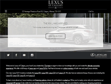 Tablet Screenshot of lexusofcalgary.com